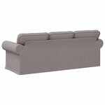 vidaXL Canapé Taupe 215 x 82 x 80 cm tissu