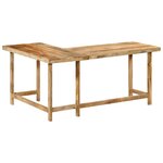 vidaXL Bureau 165x110x75 cm bois massif de manguier