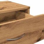 vidaXL Armoire roulante chêne artisanal 46x36x59 cm bois d'ingénierie