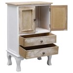 vidaXL Armoire à tiroirs Blanc 50x30x80 cm Bois