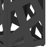 vidaXL Porte-parapluie Noir 15 5 x 15 5 x 49 cm Métal