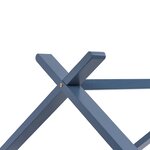 vidaXL Cadre de lit d'enfant Gris Bois de pin massif 70x140 cm