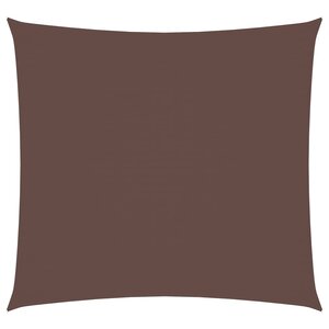 vidaXL Voile de parasol tissu oxford carré 5x5 m marron