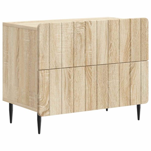 vidaXL Cabinet de chevet avec tiroir Chêne Sonoma 62 x 34 5 x 49 5 cm