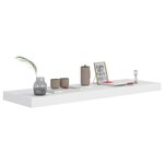 vidaXL Étagère flottante murale blanc 80x23 5x3 8 cm MDF