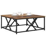 vidaXL Table basse Bois Ancien 70 x 70 x 30 cm Bois d'ingénierie