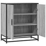 vidaXL Buffet sonoma gris 68x35x76 cm bois d'ingénierie et métal