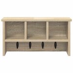 vidaXL Porte-manteau mural avec étagère Chêne sonoma 50 x 16 x 26 cm