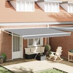 vidaXL Auvent Blanc 5 x 3 m Métal