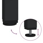 vidaXL Tables basses gigognes 2 Pièces dessus en verre noir acier