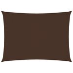 vidaXL Voile de parasol tissu oxford rectangulaire 2x3 5 m marron