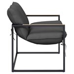 vidaXL Ensemble de canapé de jardin Noir et anthracite Acier