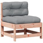 vidaXL Salon de jardin 4 Pièces avec coussins bois massif douglas