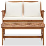 Salon de jardin meuble d'extérieur ensemble de mobilier 2 pièces avec coussins bois d'acacia solide 02_0015882