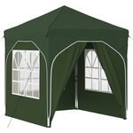 vidaXL Tente de fête pop-up 192 x 192 x 245 cm Vert