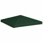 vidaXL Toile supérieure de belvédère 310 g / m² 3 x 3 m Vert