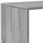 vidaXL Étagère séparatrice de pièce 4 niveaux sonoma gris