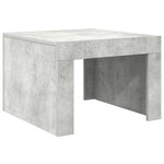 vidaXL Table basse gris béton 50x50x35 cm bois d'ingénierie