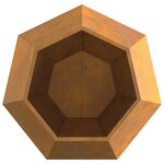 vidaXL Jardinière Rouillé 100 x 100 x 80 cm