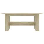 vidaXL Table à manger Chêne sonoma 180x90x76 cm Bois d’ingénierie