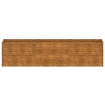 vidaXL Lit surélevé de jardin 291x50x69 cm acier corten
