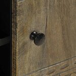 vidaXL Meuble TV gris clair 105x33 5x46 cm bois massif de manguier