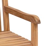vidaXL Banc de jardin Marron 114 x 60 x 90 cm Bois de teck solide