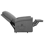 vidaXL Fauteuil Gris clair Tissu