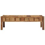 vidaXL Table basse Marron 110 x 55 x 35 cm Bois massif de récupération