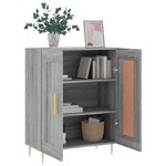 vidaXL Buffet sonoma gris 69 5x34x90 cm bois d'ingénierie