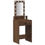 vidaXL Table de Toilette Marron 50 x 41 x 140 cm Bois d'ingénierie