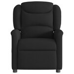 vidaXL Fauteuil inclinable Noir Tissu