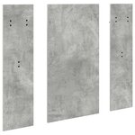 vidaXL Porte-manteau mural Montage mural Gris béton 96 x 1 5 x 90 cm