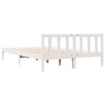 vidaXL Cadre de lit extra long sans matelas 140x210 cm bois massif pin
