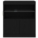 vidaXL Buffet Noir 60 x 37 x 67 cm Bois d'ingénierie