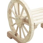 vidaXL Chaises de jardin lot de 4 Bois de sapin massif