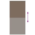 vidaXL Store enrouleur occultant café 115x210cm largeur du tissu