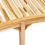 vidaXL Banc de jardin en forme de banane 200 cm bois de teck solide