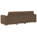 vidaXL Ensemble de canapés 2 pièces avec coussins marron
