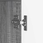 vidaXL Buffet Sonoma gris 89 x 34 5 x 80 cm Bois d'ingénierie