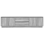 vidaXL Meuble TV avec lumières LED sonoma gris 193 5x41x50 cm