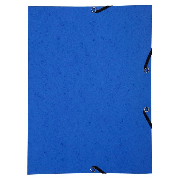 Chemise À Élastique Sans Rabat Carte Lustrée 350gm2 - A4 - Bleu - X 50 - Exacompta