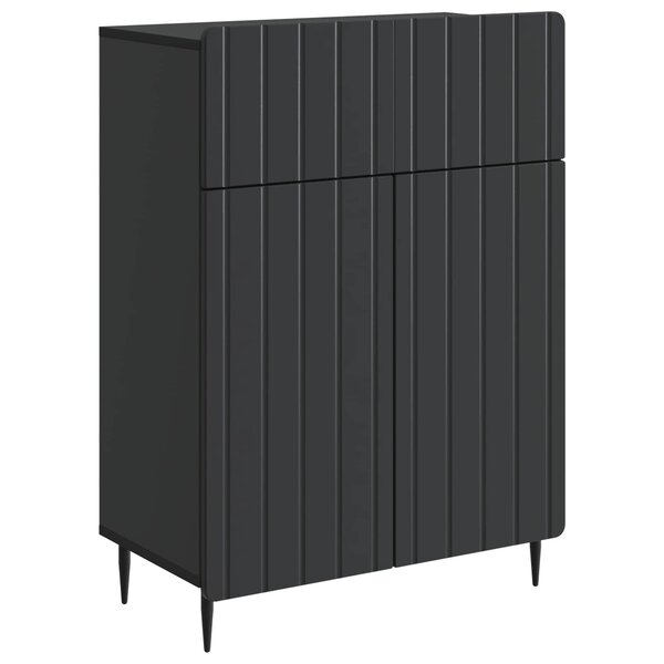vidaXL Buffet Noir 66 x 34 5 x 92 cm Bois d'ingénierie