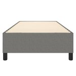 vidaXL Cadre de lit Gris foncé 80x200 cm Tissu