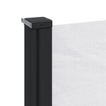 vidaXL Auvent latéral rétractable blanc 160x500 cm