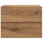 vidaXL Tables de chevet murales 2 Pièces chêne artisanal 40x32x30 cm