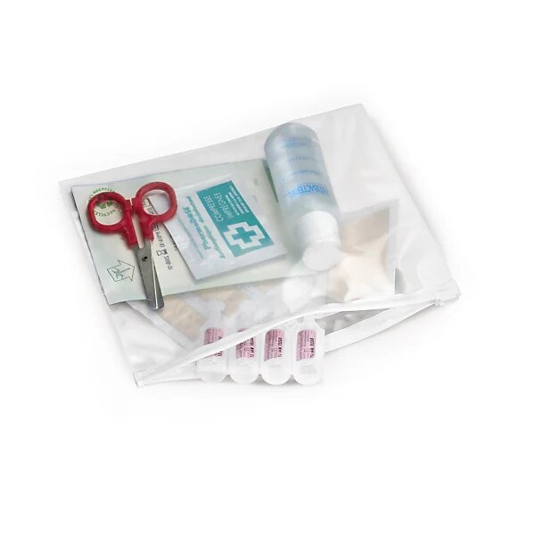 Sachet plastique 50  recyclé transparent à curseur 27x28 cm (lot de 250)