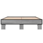 vidaXL Cadre de lit sans matelas sonoma gris 120x200 cm