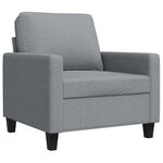 vidaXL Fauteuil Gris clair 60 cm Tissu