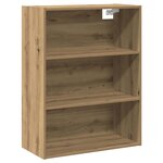 vidaXL Buffet avec armoire murale chêne artisanal bois d'ingénierie